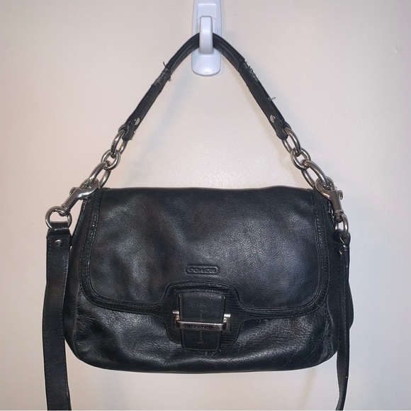 Coach Black Leather Crossbody Bag - Picture 2 of 15